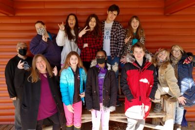 group of 4-H members and their leaders at the Beardsley Zoo